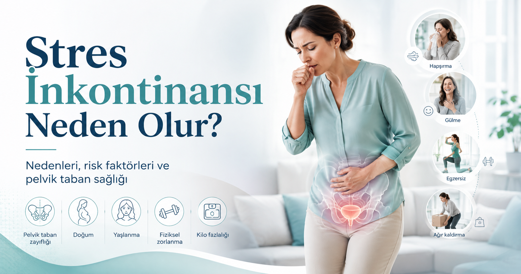 Stres İnkontinansı Nedir? Öksürünce İdrar Kaçırmanın Nedenleri